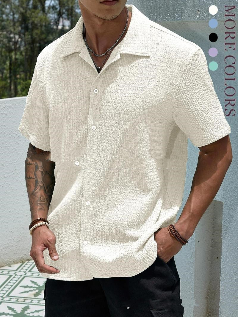 Jay Casual Shirt Men – Modern Short Shirt for Summer, Holidays & Daily Use