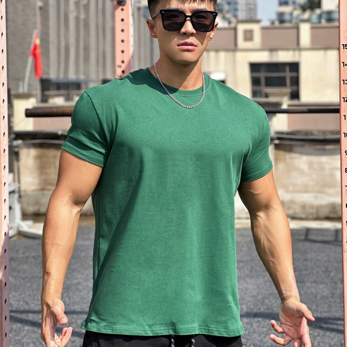 Liam Sport T-Shirt Men – Loose Cotton Short Sleeve T-Shirt with Breathable Design