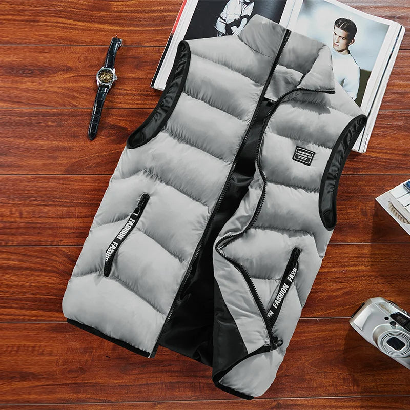 Clarence Quilted Vest Men – Sleeveless, Thermal Insulation & Zipper Closure