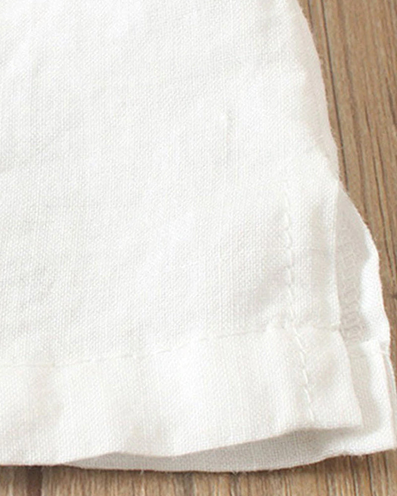 Lena Blouse Femme – Lightweight Linen Blouse with Buttoning & Natural Look