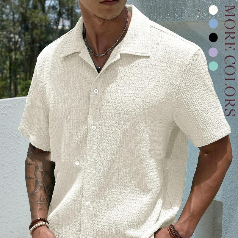 Jay Casual Shirt Men – Modern Short Shirt for Summer, Holidays & Daily Use