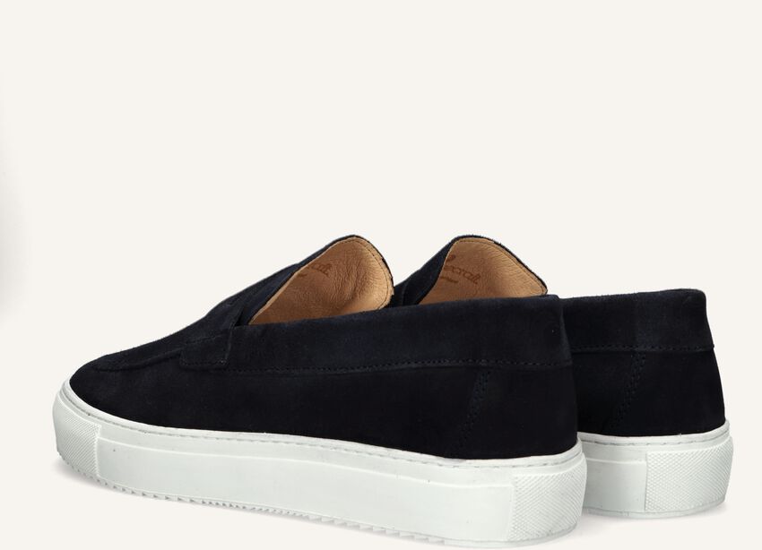 Goosecraft Donkerblauwe Loafers - Detail stiksel