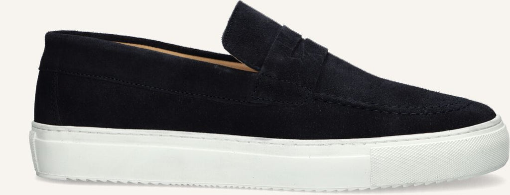 Goosecraft Donkerblauwe Loafers - Zijkant
