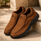 Arvid herr komfortskor i brun slip-on-design med slät finish