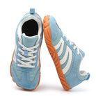Arvid unisex låga sneakers i blått med klassisk snörning