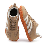 Arvid beige sneakers – profilerad yttерsula närbild