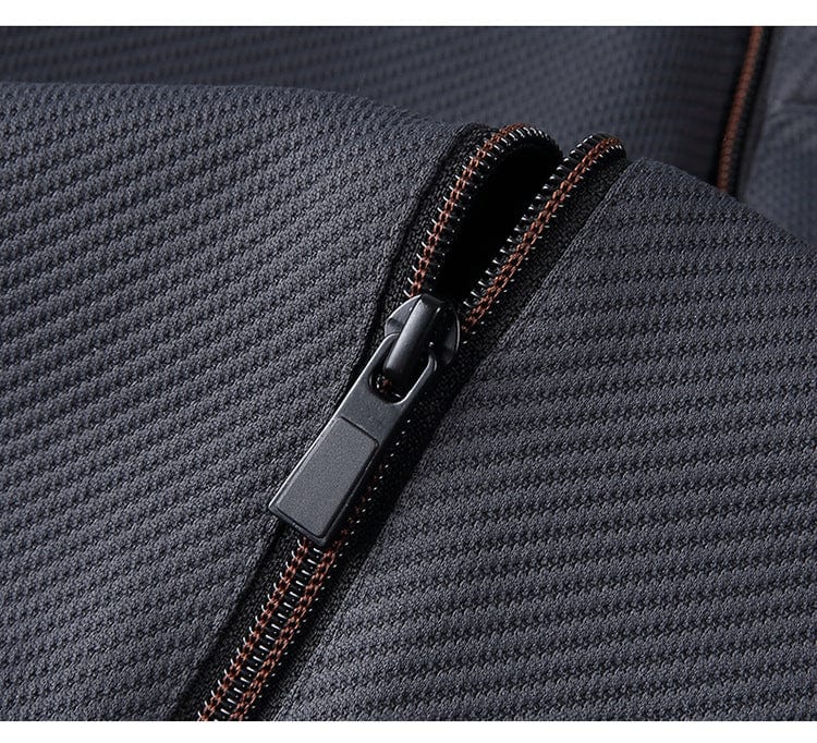 Reynold Men's Elegant Tracksuit – Premium Zipped Set with Slim Pants & Breathable Fabric