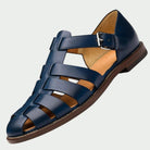 Närbild på halkfri gummisula på Erik gladiatorsandal