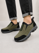 Björn slip-on skor för herrar i blå färg, sidovy