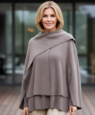 Liora ullkappa kol/charcoal – modern oversized silhuett
