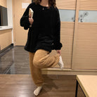 Dam nattkläder set i mjuk fleece – storlek M till 2XL