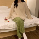 Selma dam loungewear set – bekväm hemkläder för höst och vinter