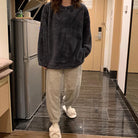 Selma fleece pyjamasset dam – hel outfit framifrån