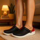 Solveig ortopediska träskor för damer i svart – ultralätt och ergonomisk design