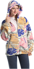 Avslappnad passform – dam teddy fleece jacka i storlek M, L och XL