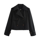Stilren cropjacka i polyester för modern streetwear-look