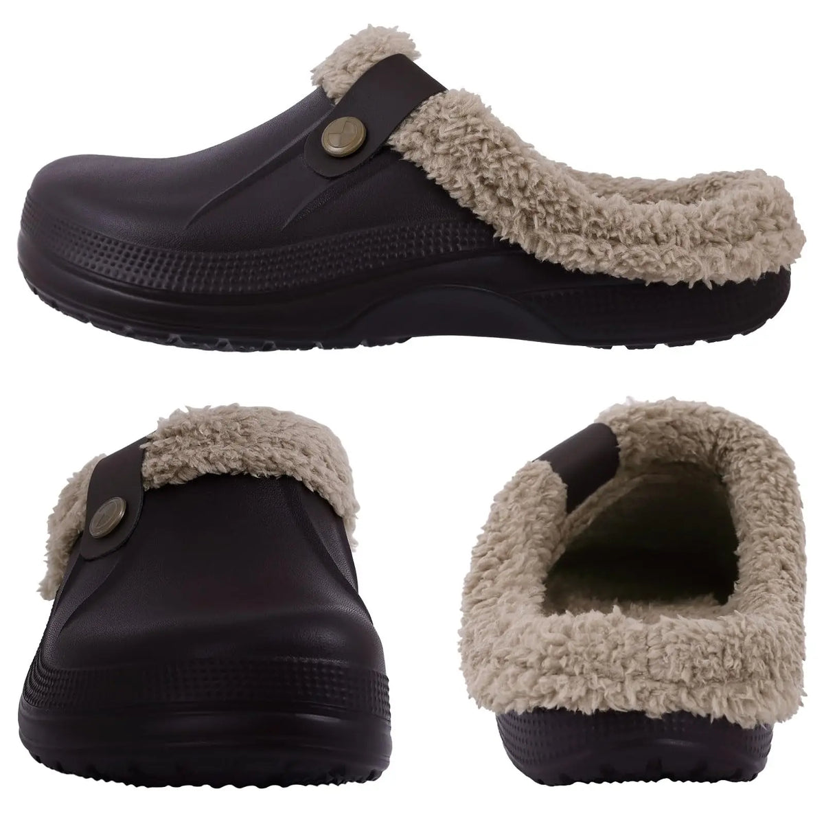 Vilda unisex pantoffel i grå färg – sedd från sidan