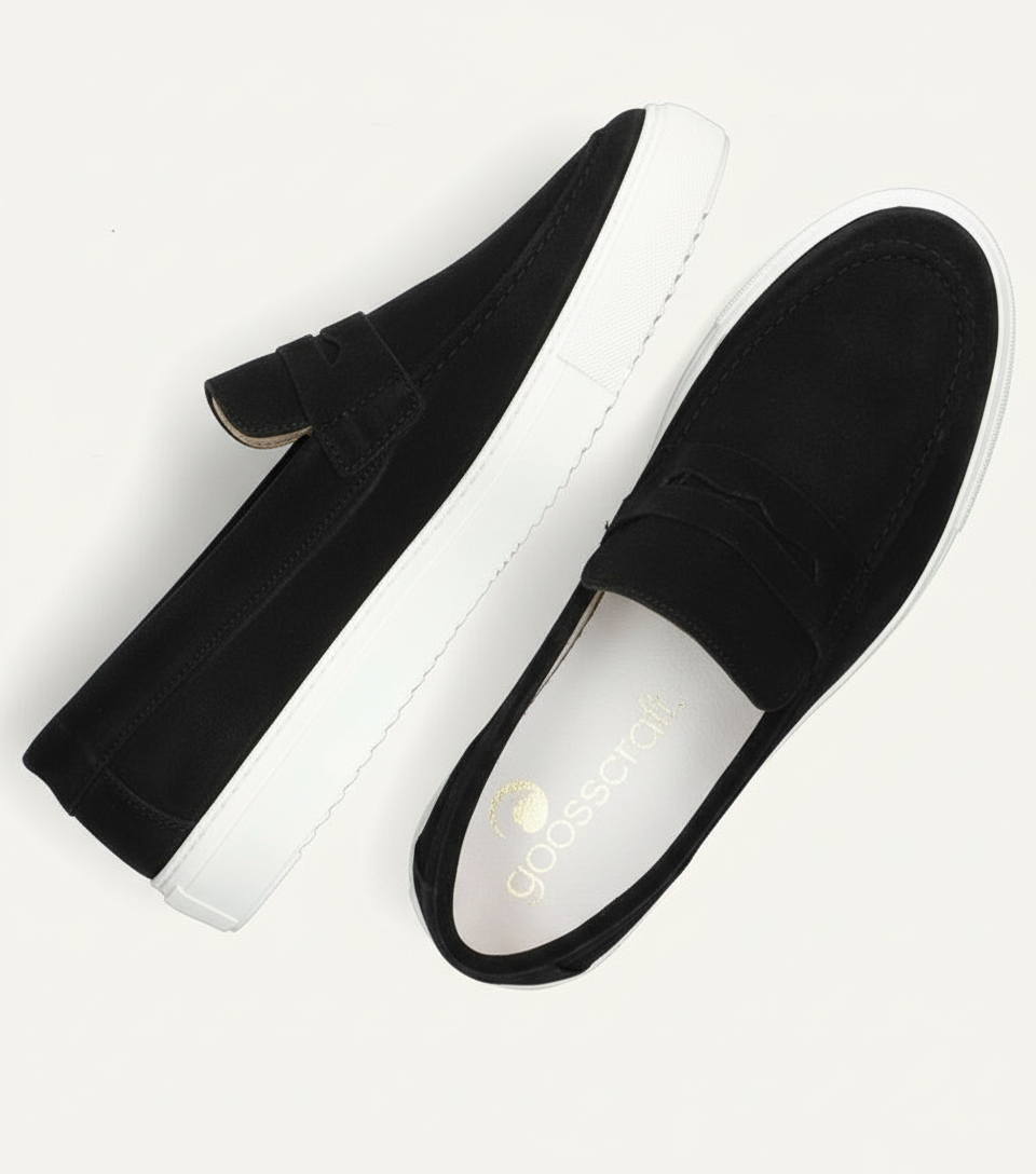 Zwarte Goosecraft Suède Loafers